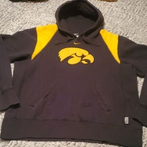 Vintage Nike Mid Swoosh Iowa Hawkeyes Hoodie LARGE